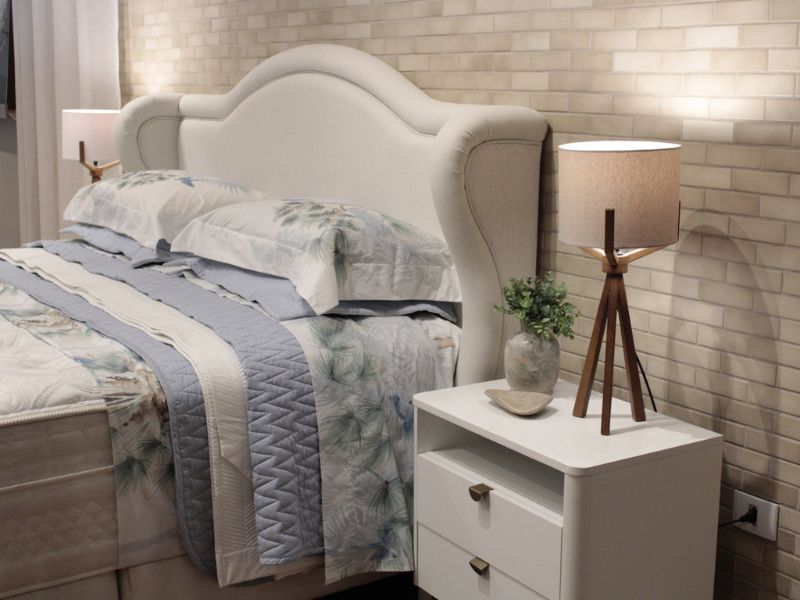 cama box casal com cabeceira